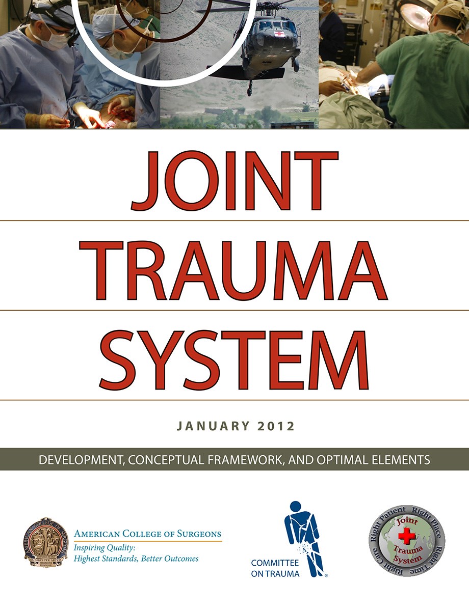 Image of the Joint Trauma System book published in 2012. 